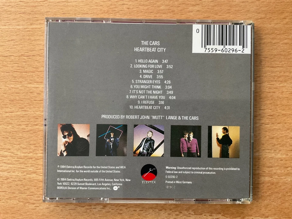 CD The Cars - Heartbeat City, 1st Press, Target, Made in Germany sgut very good - Bild 2 von 4