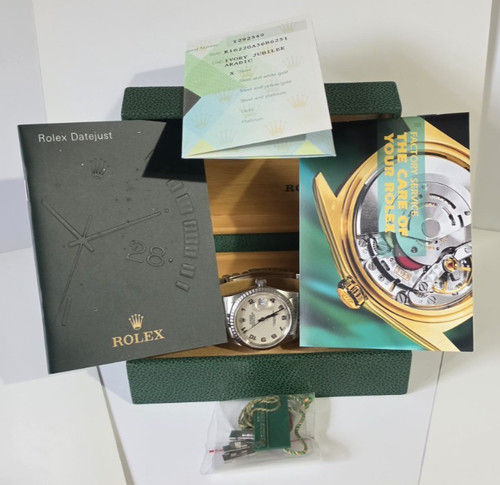 Rolex Datejust Stainless Steel Ivory Jubilee Gifted To NHL LA Kings Peter Demers
