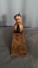 Wooden Sitting Cat Doorstop Made in Thailand 9.5" L 5.5"T — photo 10