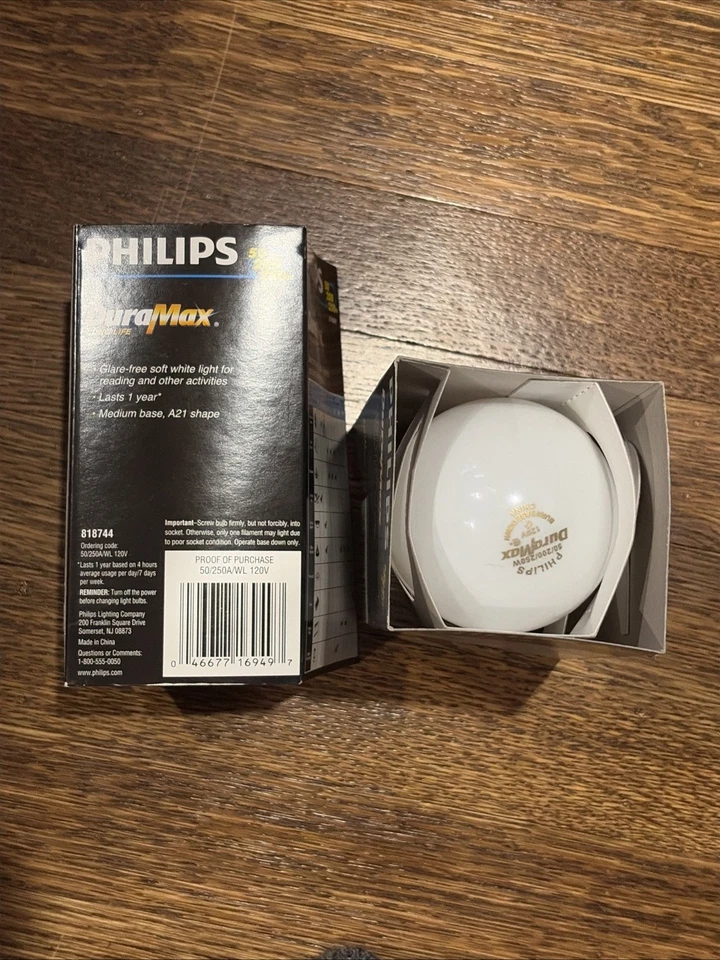 2 - Philips DuraMax 3 Way 50/200/250 Watt Light Bulb A21 - Image 3 of 3