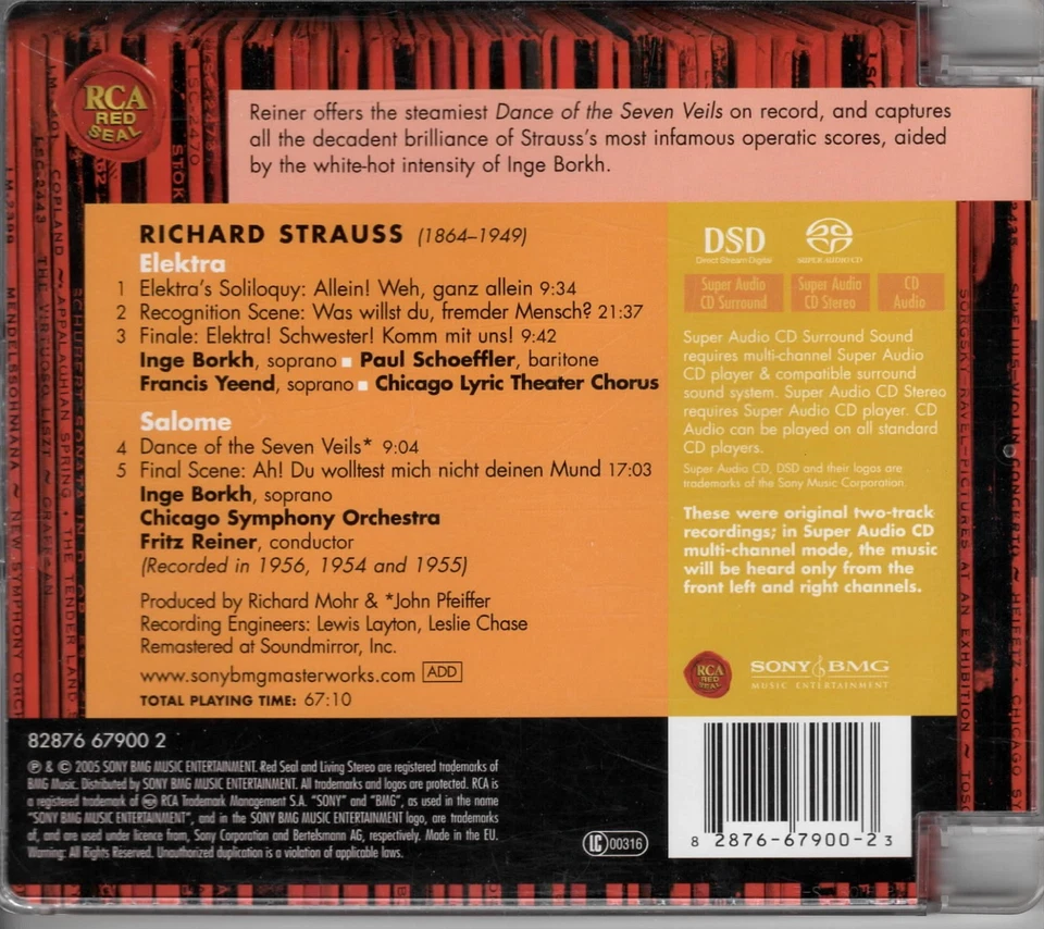 Strauss SCENES FROM SALOME AND ELEKTRA Borkh Reiner SACD | sehr gut (C7896) - Bild 2 von 4