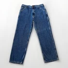 Vintage Deadstock Polo Ralph Lauren Carpenter D Ring Jeans NWT 34x32 Baggy Loose