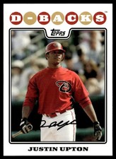 2008 Topps Justin Upton Arizona Diamondbacks #130