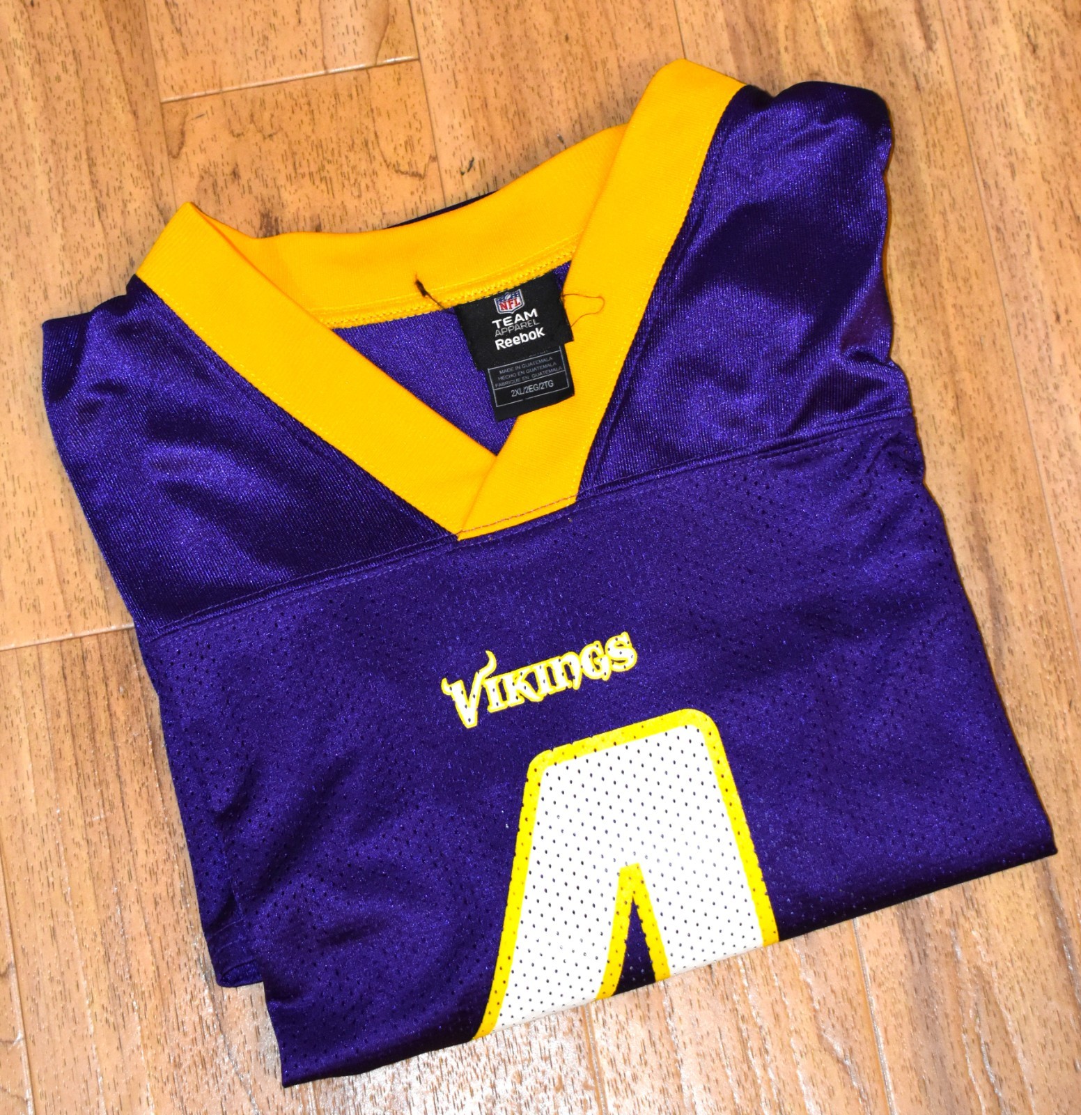 NFL Team Apparel Reebok Minnesota Vikings Farve #4 Men's 2XL