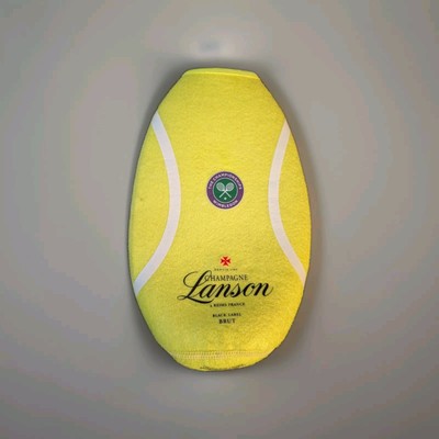 LANSON CHAMPAGNE Black Label Brut 750ml BOTTLE COVER WIMBLEDON TENNIS