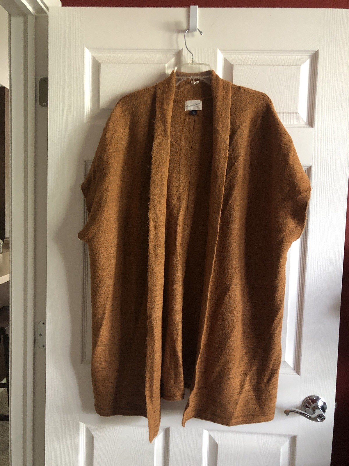 Universal Thread Brown Knit Open Front Cardigan S… - image 1