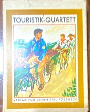 Touristik-Quartett DDR, Verlag f&uuml;r Lehrmittel P&ouml;&szlig;neck, mit Schachtel & Karten