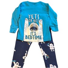Carter's Boys 18M Yeti Pajamas Snug Fit Long Sleeve Shirt And Pants
