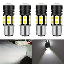Bright 1157 Led White Front Turn Signal Bulbs - 4 Pack Long-lasting Reliable
