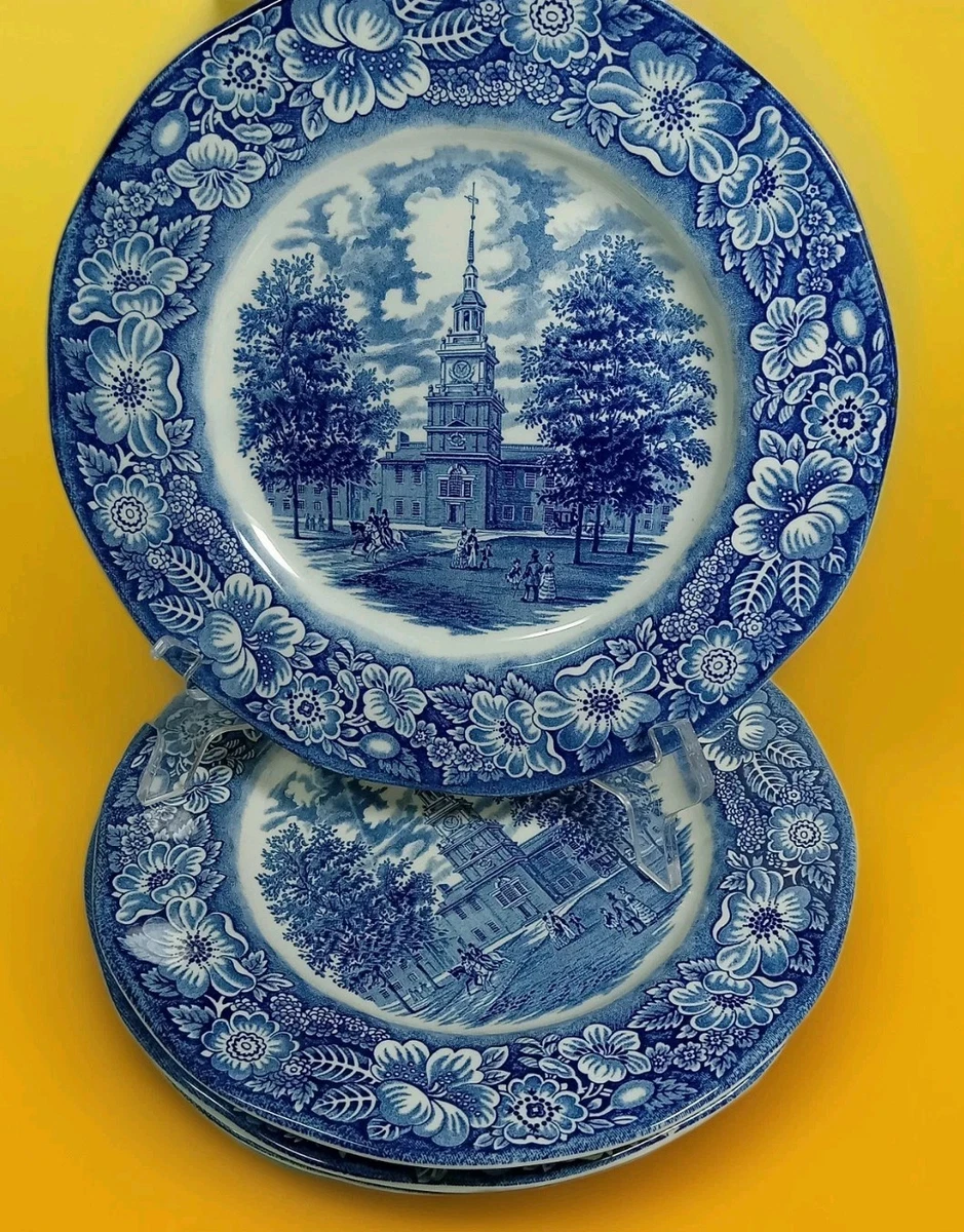 Liberty Blue Plate Independence Hall for sale | eBay