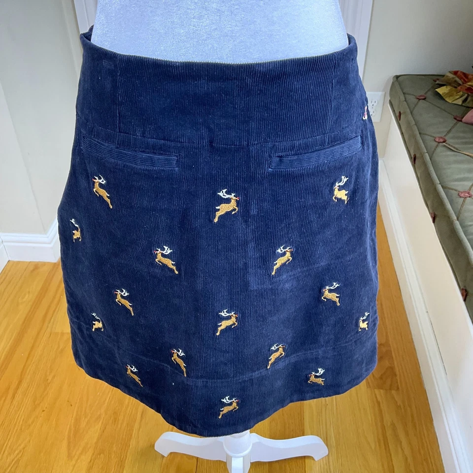 Falda Náufrago Nantucket Pana Negra con Reno Rudolph (6) Foto 3 de 4