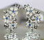 thumbnail 2  - 1.84ct Natural Round Diamond 14K Solid White Gold Sapphire Earring