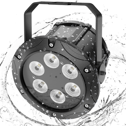 6LED Par Light DMX512 RGB BeamStage Light Party Discoteca DJ illuminazione impermeabile - Foto 11 di 16