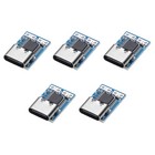 5Pcs USB-C PD 20V DC Fixed Voltage Power Trigger Module,0.7x0.4" 5A Type-C, Blue