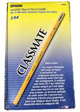 Pencils Bulk 2/HB Tipped Wood ..Box Of 144 School Teacher Supplies New