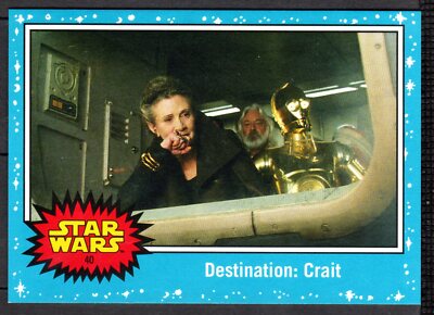 TOPPS STAR WARS 2019 The Rise of Skywalker #40 Destination : Crait - Blue