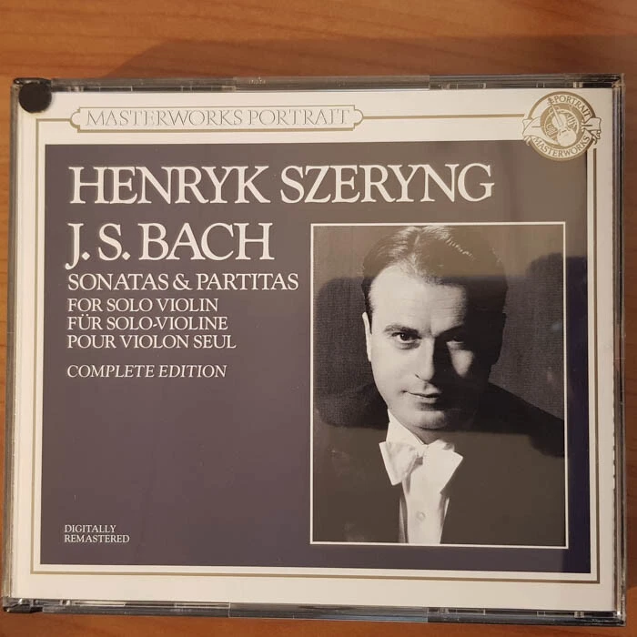 HENRYK SZERYNG JS Bach - Sonatas & Partitas For Solo Violin  EX/EX(2CD)
