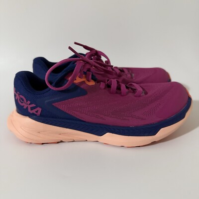 Hoka Zinal Women s 5 Trail Running/Hiking Shoes Fuchsia/Blue 1119400 / FFBB NEW