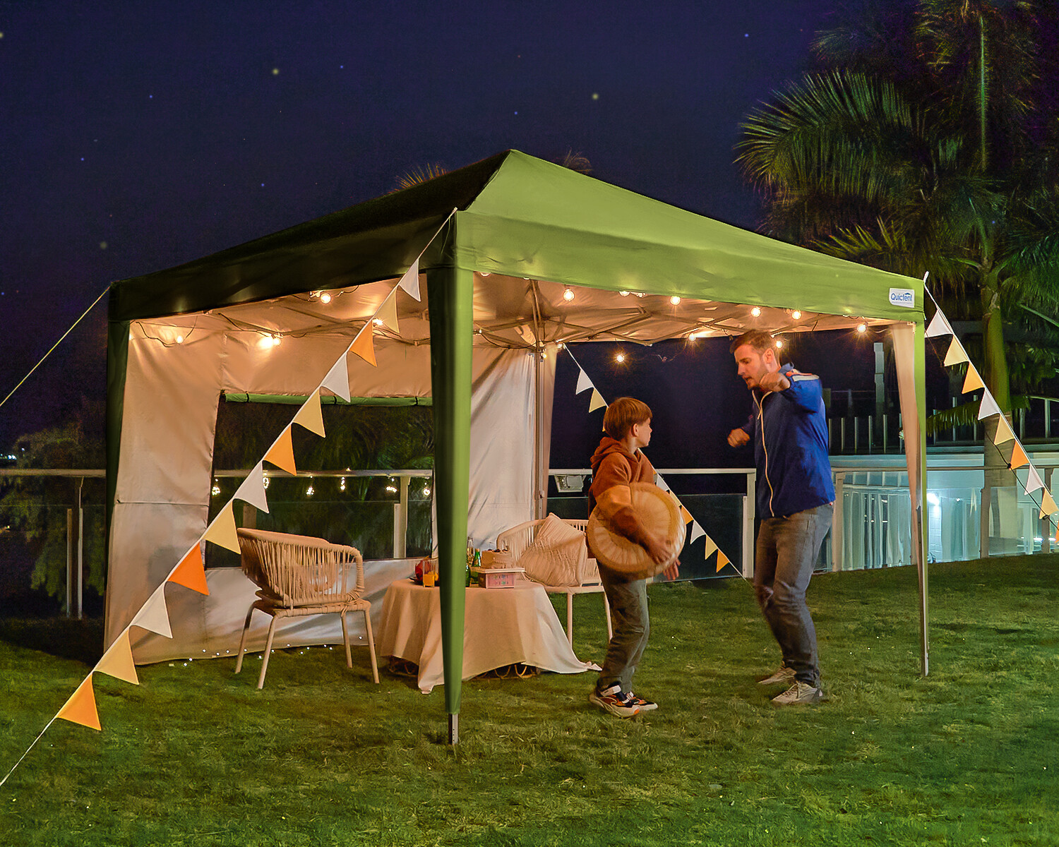 Quictent EZ Pop Up Canopy 10'x10' Outdoor Folding Gazebo Wedding Party Tent US