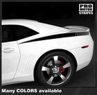 Chevrolet Camaro 2010-2015 Rear Quarter Side Strobe Stripes Decals -Choose Color