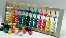 Soroban abacus handmade, kids color soroban, 13 Rods