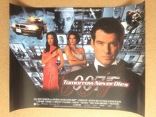 TOMORROW NEVER DIES / PIERCE BROSNAN / 007 Original UK Mini Quad Poster (SPN)