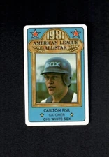 1981 Permagraphics All-Star CARLTON FISK credit card WHITE SOX Perma Graphics