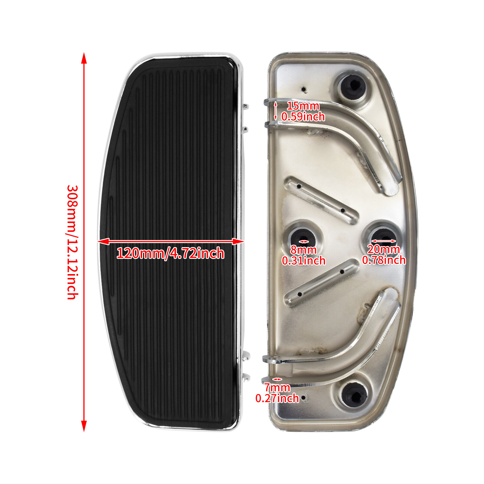 MOTOKU Front Floor Foot Rest For Toyota 4Runner 2003-2009 & FJ Cruiser 2007-2014 - View #7