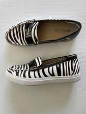 Kenneth Cole Reaction Animal Print Leather Sneakers Size 7