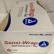 Dynarex 3173 Sensi Wrap, Self Adherent, 3" x 5 yard, Tan, Pack of 24