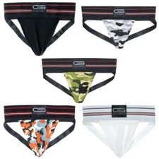 Golberg Mens Camo Athletic Supporter  Contoured Waistband for Comfort