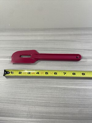 Tupperware Gadgets Kitchen Tools Hard Plastic Paddle Spatula Burgundy New!