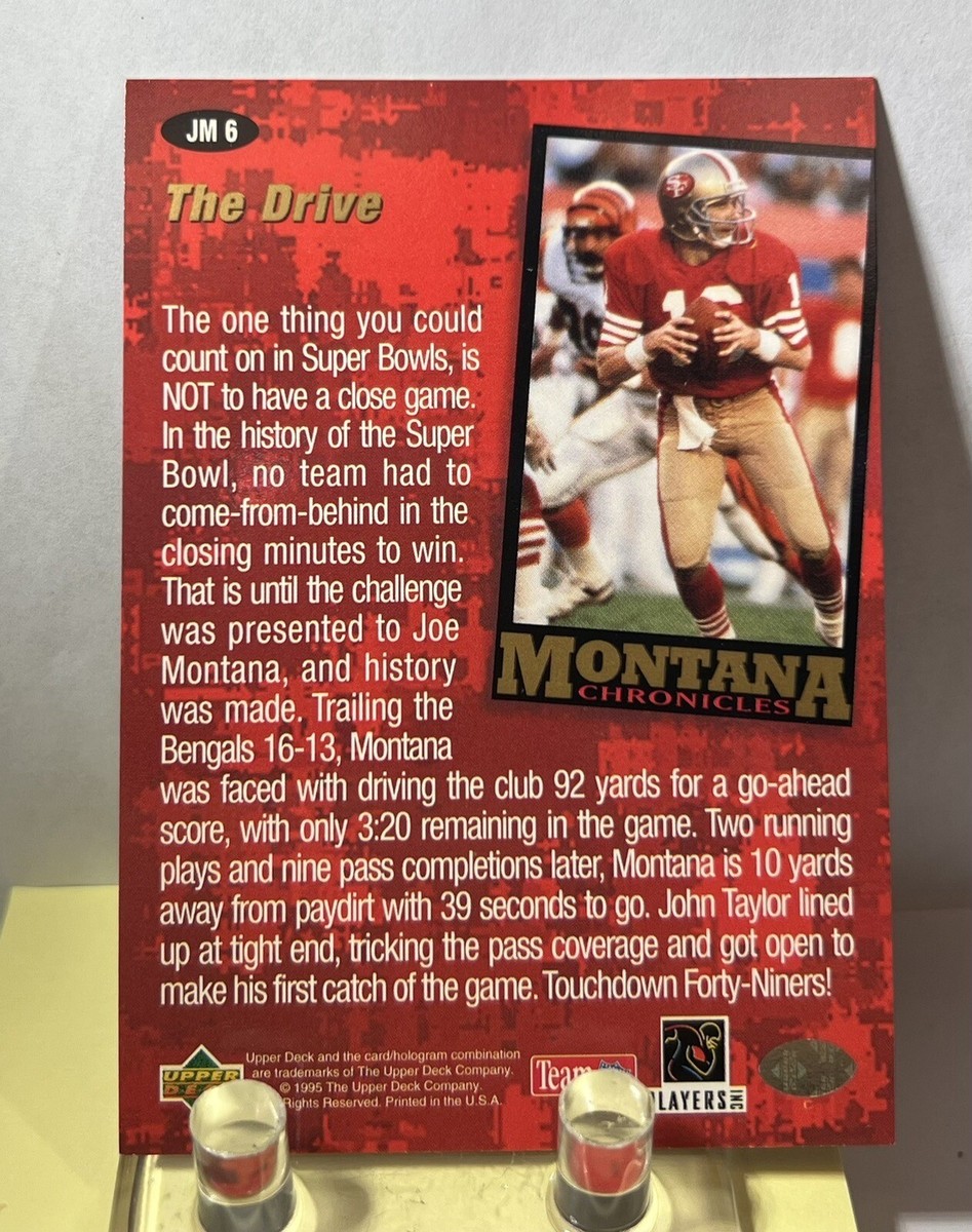 🔥1995 Collectors Choice Montana Chronicles #JM6 “THE DRIVE!” NFL