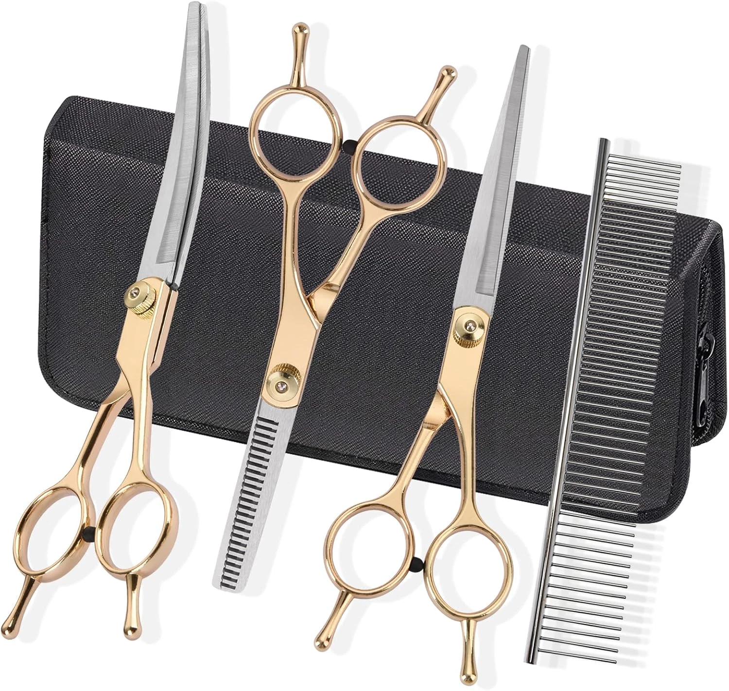 Grooming Kit for Dogs at Home, Hair Scissors Thinning Shears Set for Dog Cat Pe