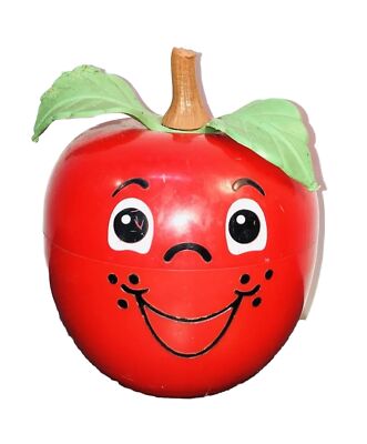 Fisher Price vintage 70's Happy Apple - Made in USA Chime Works | eBay