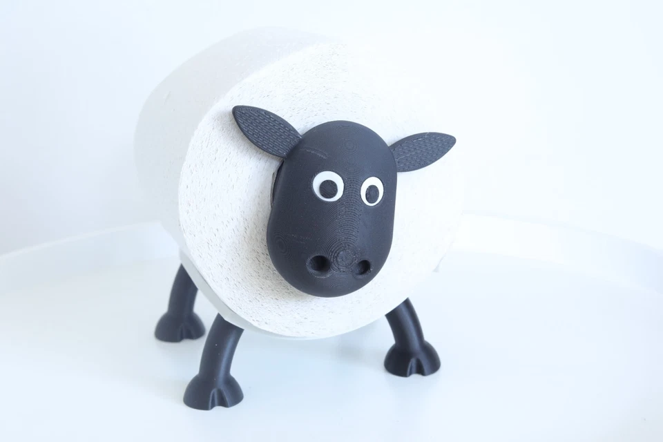 Lustiger Schaf-Toilettenpapierhalter – Nachhaltiger Hingucker fürs Bad! - Bild 3 von 4