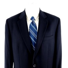 Joseph Feiss Trio Wool 2 Button Blazer 40L Blue