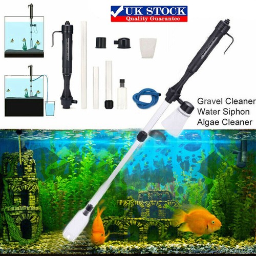 Electric Fish Tank Aquarium Vacuum Gravel Cleaner Hoover Siphon Pump
