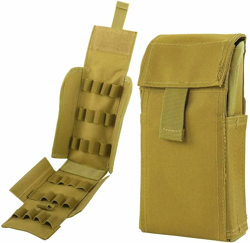 Tactical Molle Shotgun Shell Ammo Holder 25 Rounds 12 Gauge Magazine Pouch - Image 2 of 4