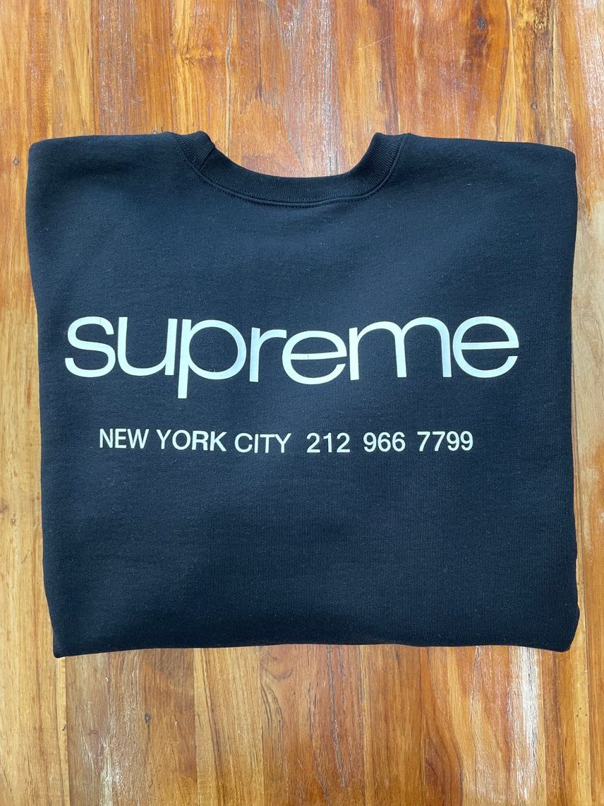 Supreme Nyc Crewneck Black | eBay
