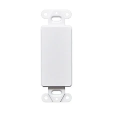5pcs 1 Gang Decorator Blank Wall Plate Insert White