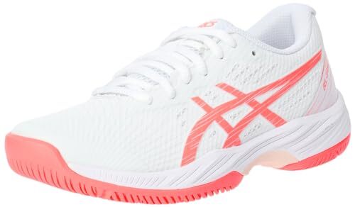 asics tennis shoes GEL-GAME 9 Radys 23.5 cm E 104(white/Sun Coral)