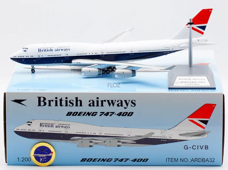 航空機・ヘリコプター ARD1:200 BritishAirways B747-400 G-CIVB ARD-Models British Airways for Boeing B747-400 G-CIVB 1:200