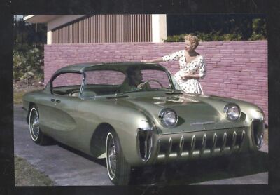 1953 CHEVROLET BISCAYNE CONCEPT CAR DEALER ADVERTISING POSTCARD COPY CHEVY