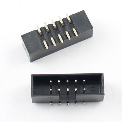5pcs 2mm 2.0mm pitch 2x5 10 pin SMT SMD male shrouded box header IDC connector #
