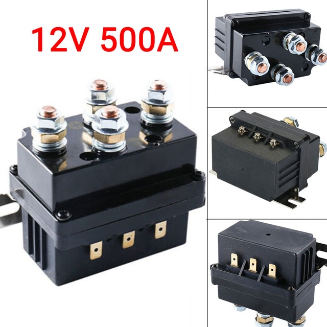 8000-12000 LBS Winch Solenoid Relay Controller 12V 500A Contactor Rocker Switch 8000-12000 LBS Winch Solenoid Relay Controller 12V 500A Contactor Rocker Switch