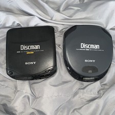 Lot Of 2 Sony Discman Walkman Portable CD Players -Parts/Repair D-151 D-132ck