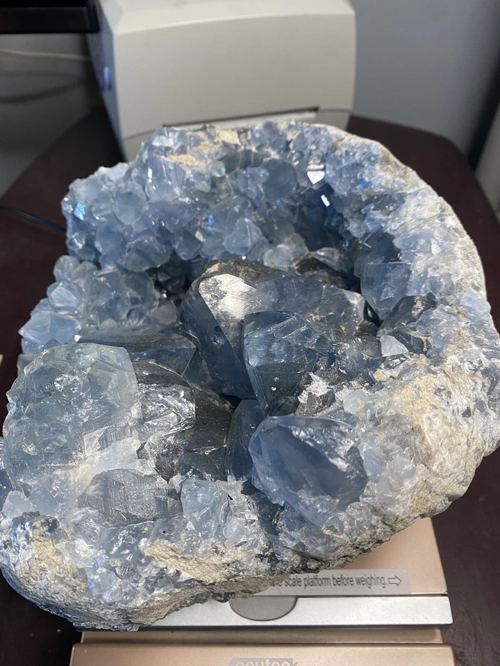 Large Celestite Clusters 17 Pounds. Amazing Specimen￼￼ - Image 2 of 4