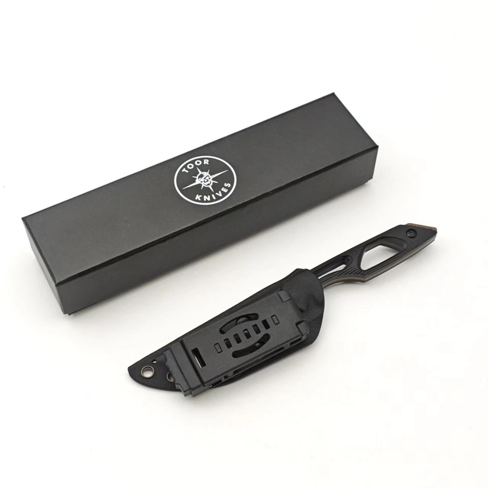 Toor Knives Willow Fixed Blade Knife Canyon Drab Drop Point Blade G10 Hande EDC - Image 3 of 4