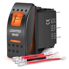 Nilight Utv Lighted Whip Rocker Switch On Off 5pin Spst Led Light Bar Switches Nilight Utv Lighted Whip Rocker Switch On Off 5pin Spst Led Light Bar Switches